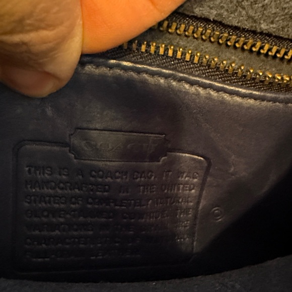 Coach Navy Regina Leather Crossbody Bag - Picture 2 of 4